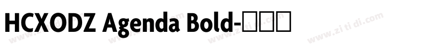 HCXODZ Agenda Bold字体转换